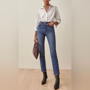 Reformation Liza Ultra High Straight Jeans